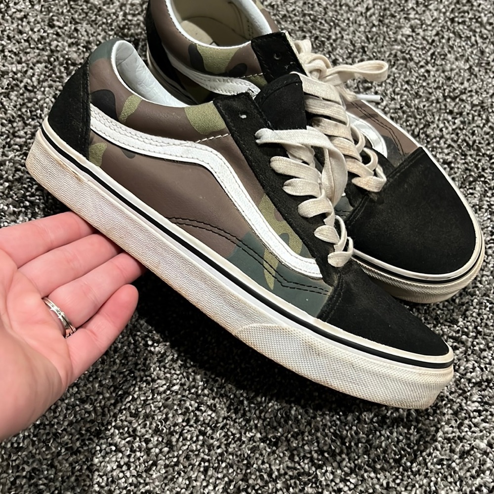 Camo lace up Vans